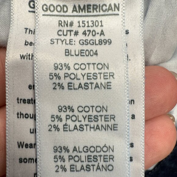 EUC Women's GOOD AMERICAN Good Legs Skinny Jeans in Blue004 | Size 8/29 - Picture 8 of 11